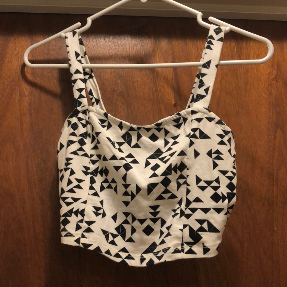 White crop top